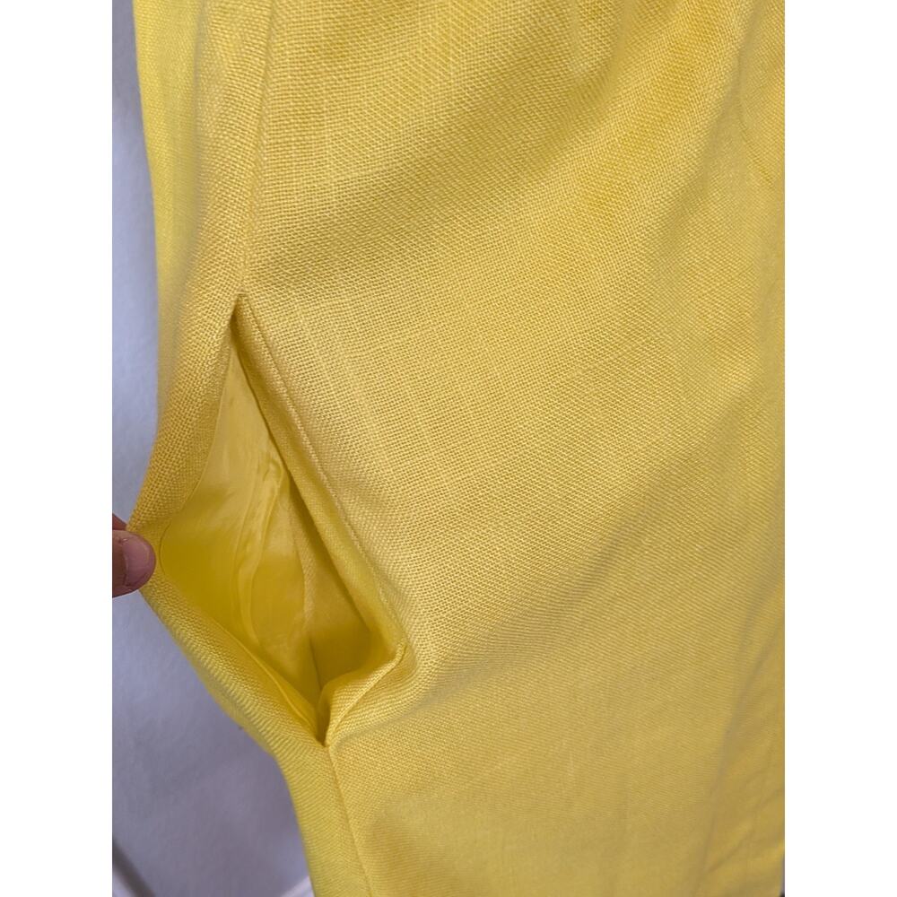 Vintage Sailor Dress 60s 70s Yellow USA Union Made Tweed XS - Picture 4 of 11